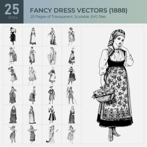 Fancy Dress Vectors Collection