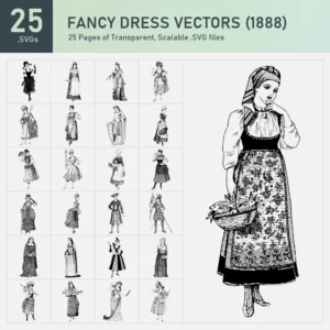 Fancy Dress Vectors Collection