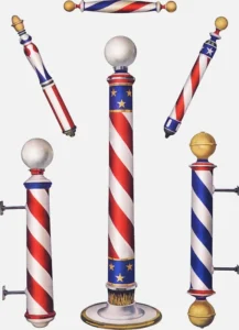 20th Century Barbershop Poles