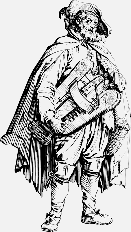 Beggar with a Hurdy-Gurdy