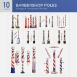 Barbershop Poles Collection