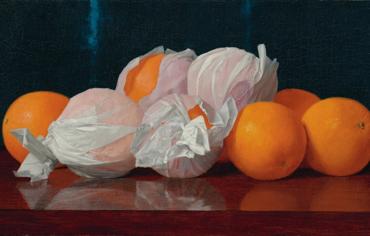 Wrapped Oranges on a Tabletop William J. McCloskey 1897