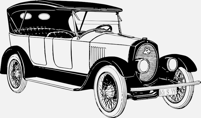image of apperson car vector 1920 vector art