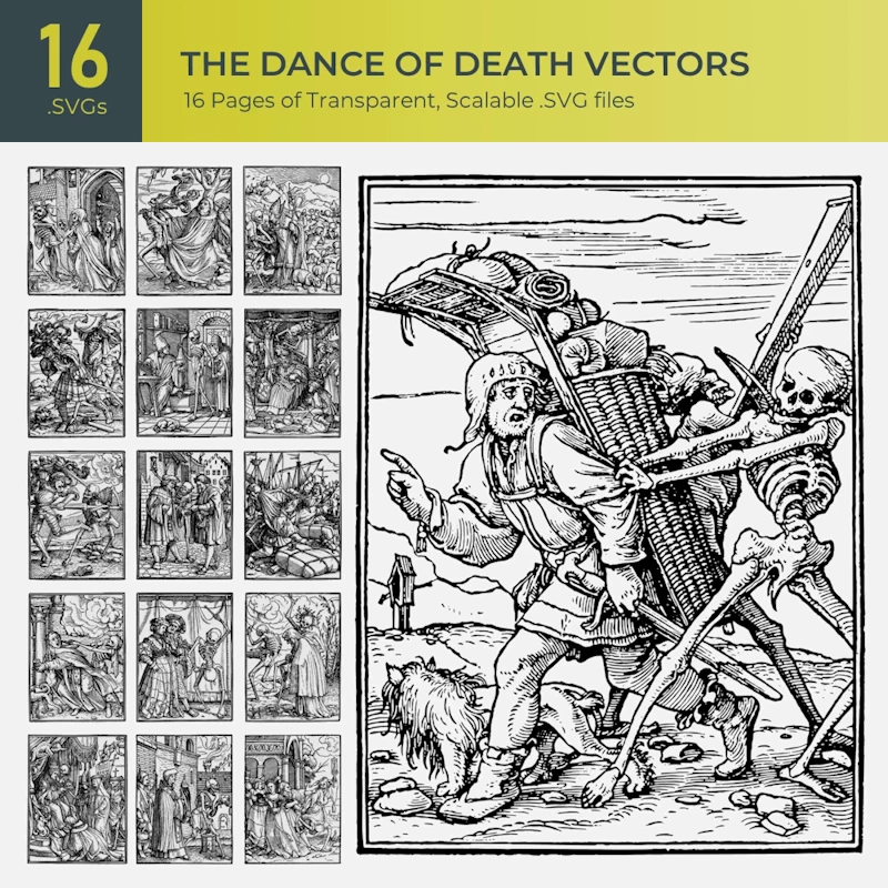 The Dance of Death Vectors Collection