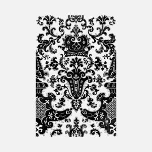 Pattern in Black on a White Ground Design Vector