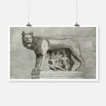 The Capitoline Wolf Nursing the Twins Romulus and Remus Poster