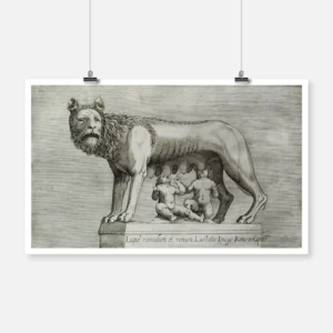 The Capitoline Wolf Nursing the Twins Romulus and Remus Poster