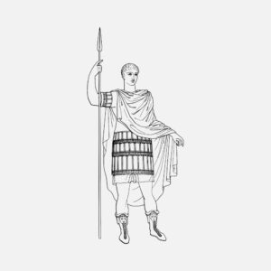 Roman General from the Trojan Column Vector