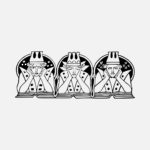 Three Figures on Open Books Design Vector