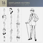 Gentlemen Vectors Collection