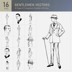 Gentlemen Vectors Collection