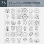 Ornamental Design Vectors Collection