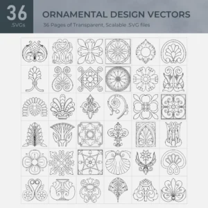 Ornamental Design Vectors Collection