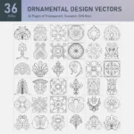 Ornamental Design Vectors Collection