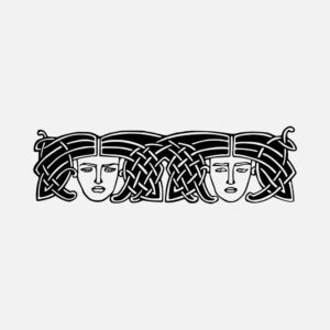 Ornamental Hair Horizontal Design Vector
