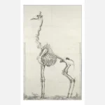 Giraffe Skeleton Poster