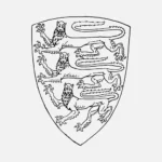 Shield Design with Three Lions Vector