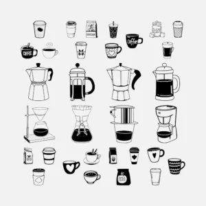 Coffee Objects Vector