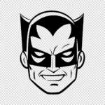 Male Superhero Face Vector