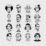 Murder Mystery Characters Vector