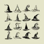 Witch Hats Vector