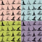 Witch Hats Vector