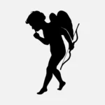 Cupid Silhouette Vector