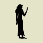 Egyptian Costume Silhouette Vector