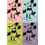 Excited Steamboat Willie Mouse Vector