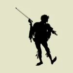 Fiddler Silhouette Vector