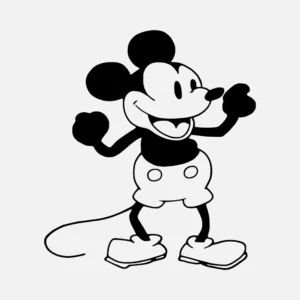 Happy Steamboat Willie Mouse Vector