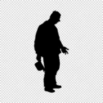 Hobo 2 Silhouette Vector