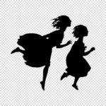 Running Girls Vector