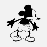 Surprised Steamboat Willie Mouse Vector