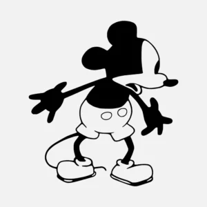 Surprised Steamboat Willie Mouse Vector
