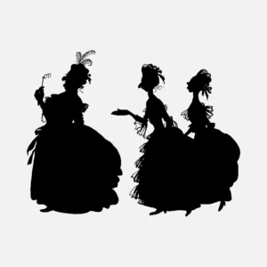 Woman and Two Daughters Vector