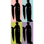 Woman From 1130 Silhouette Vector