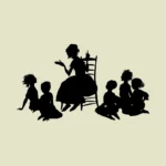 Woman Telling Story to Children Vector