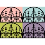 Ornamental Design Silhouette Vector