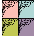 Ornamental Design Silhouette Vector