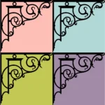 Ornamental Design Silhouette Vector