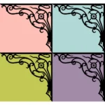 Ornamental Design Silhouette Vector