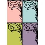 Ornamental Design Silhouette Vector