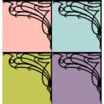 Ornamental Design Silhouette Vector