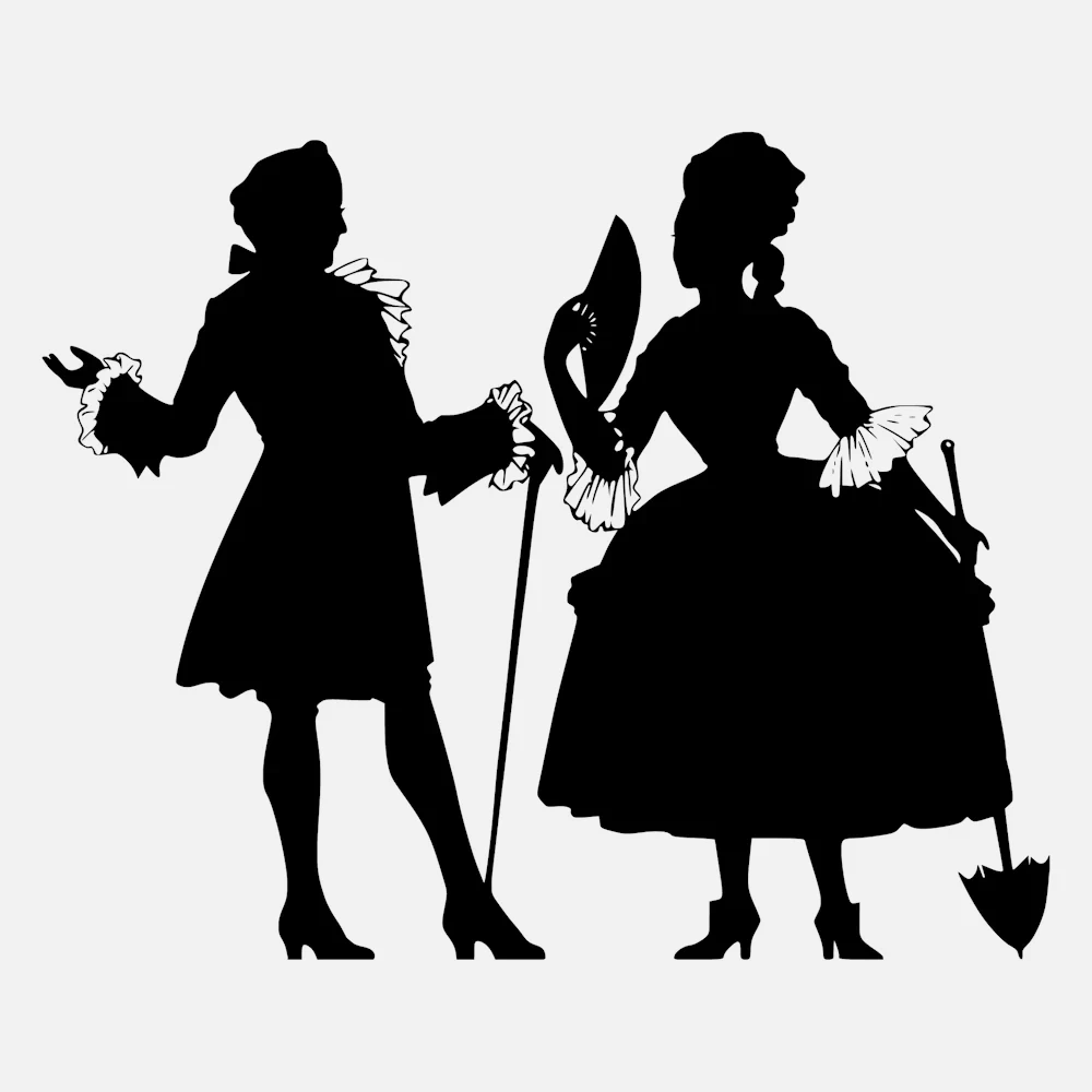 Vintage Silhouettes from the Public Domain