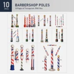 Barbershop Poles Collection