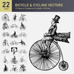 Bicycle and Cycling Vector Collection