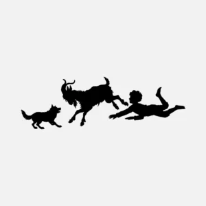 Loose Goat Silhouette Vector