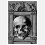 A Skull with an Ornamental Frame