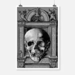 A Skull with an Ornamental Frame